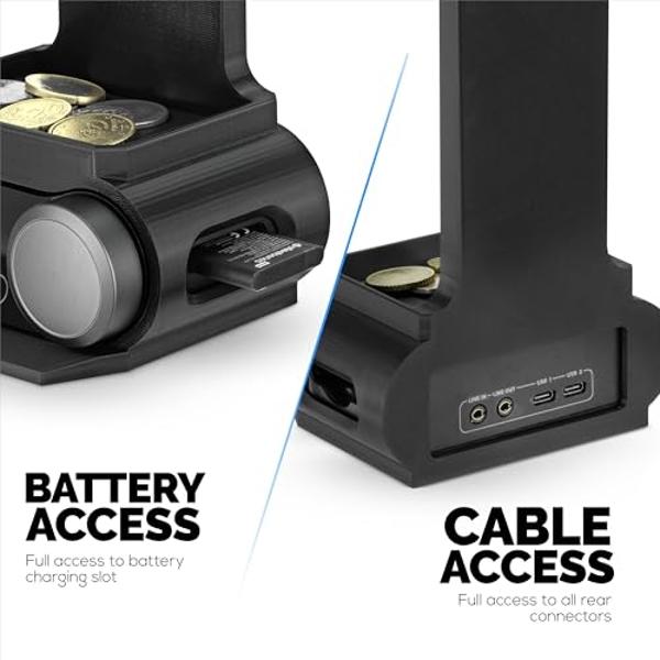BRAINWAVZ Headphone Stand Designed for Steelseries Arctis Nova Pro Wireless Headsets with Dock for The Wireless Base Station (HPS01)
