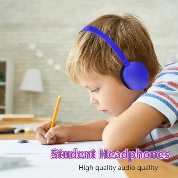 KORABA Wireless , LED Light up Color Changing Girls Bluetooth Headsets with MIC, 10 Hours 5.0 Bluetooth Headphones for School, Christmas (Pink)