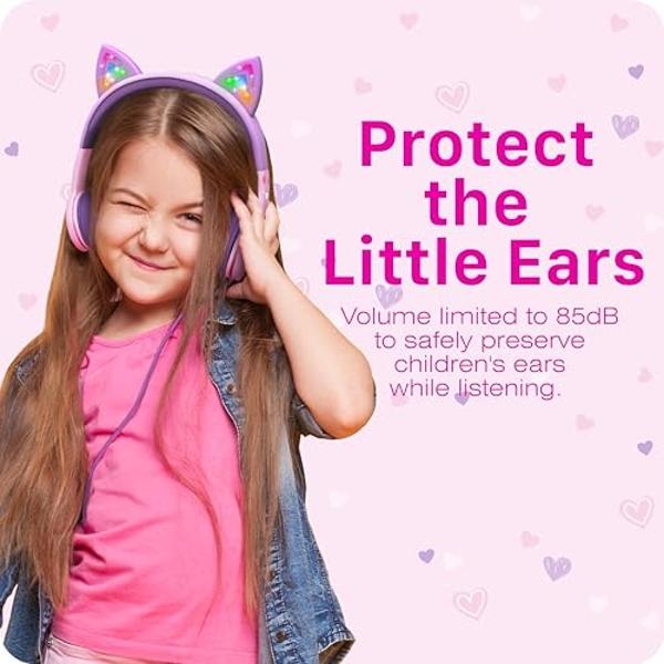 FIO MOTUS Active Noise Cancellation Wireless Bluetooth On-Ear Headphones:with - Hi Res Sound Up to 55H Battery Life, Lightweight, Comfortable, Foldable Design, for Home Office Trav