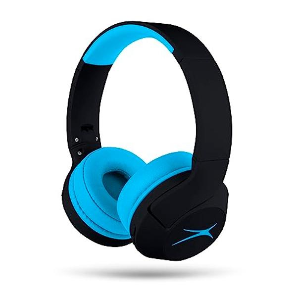 Altec Lansing Kid Safe Noise Cancelling Wireless Headphones 15H Battery, 85dB Volume Limit, Foldable Design Powerful Sound, Active Noise Cancellation Perfect for Kids Ages 7+
