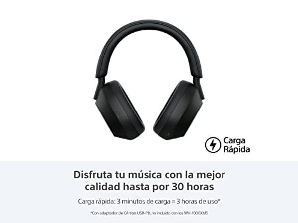 Sony WH-1000XM5 Noise Canceling Wireless Headphones - 30hr Battery Life - Over-Ear Style - Optimized for Alexa and Google Assistant - Built-in mic for Calls - Black - International