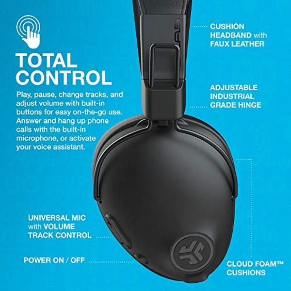 Altec Lansing Kid Safe Noise Cancelling Wireless Headphones 15H Battery, 85dB Volume Limit, Foldable Design Powerful Sound, Active Noise Cancellation Perfect for Kids Ages 7+