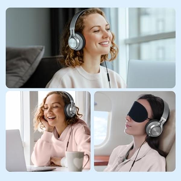 1MORE Kids Bluetooth Wireless Headphones - HQ20 SonoFlow Mini Over Ear Headphones, Safe Volume, 65H Playtime, Foldable&Comfortable, Microphone for Call, Android and iOS Compatible(