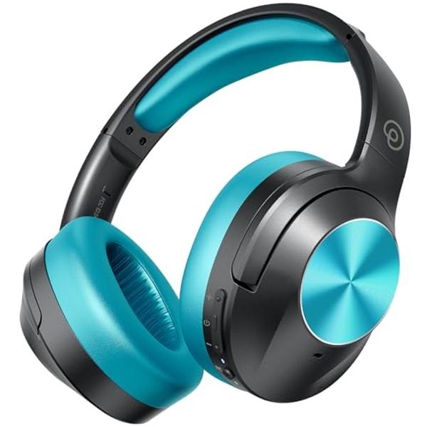 TREBLAB U5 - Hybrid Active Noise Cancelling Headphones Over-Ear Bluetooth 5.3, 55H Battery, Deep Bass, Multipoint, IPX4, Foldable, Mic for Calls, Wireless Headphones Foldable for T