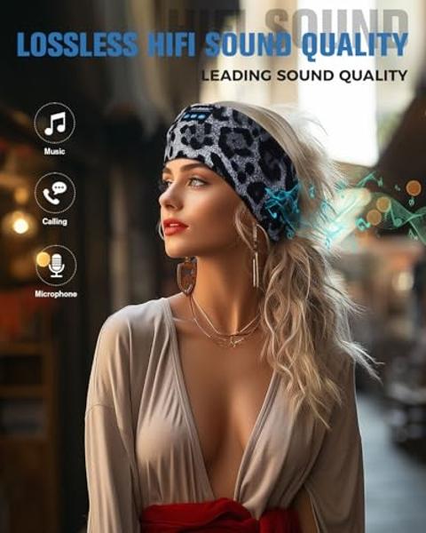 LC-dolida Sleep Headphones Bluetooth, Headband Headphones Earphones Wireless, Sleep Mask for Sleeping, Sports, Gifts, Workout, Jogging, Yoga,Insomnia, Air Travel, Meditation