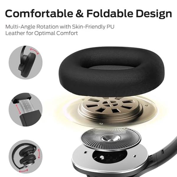 Monster Persona Noise Cancelling Headphones Wireless, Bluetooth Headphones Over Ear, Wireless earbudHi-Fi Audio Deep Bass,Quick Charge 60H Playtime