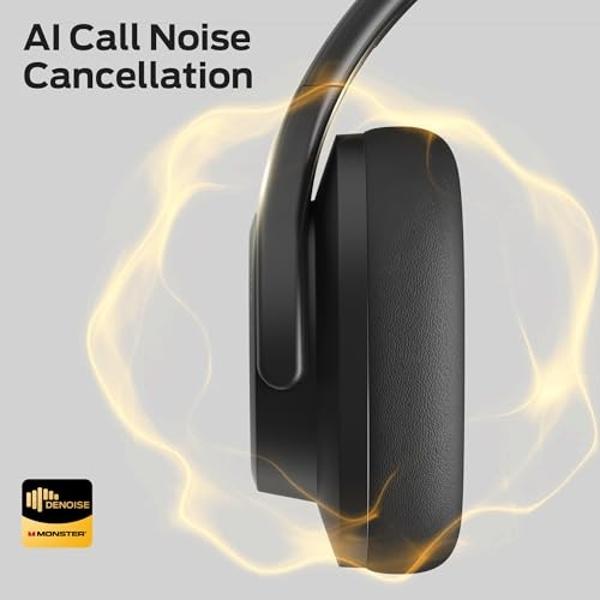 Monster Persona Noise Cancelling Headphones Wireless, Bluetooth Headphones Over Ear, Wireless earbudHi-Fi Audio Deep Bass,Quick Charge 60H Playtime