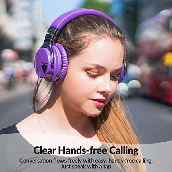 Wireless Headset with Mic for Work, Bluetooth Headphones with Mic Mute & USB Dongle, V5.2 Bluetooth Headset with Microphone Noise Canceling & Charging Base, 45Hrs for Meetings/Offi