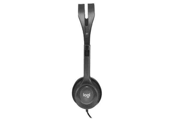 Logitech H111 Stereo Headset with 3.5 mm Audio Jack, Black