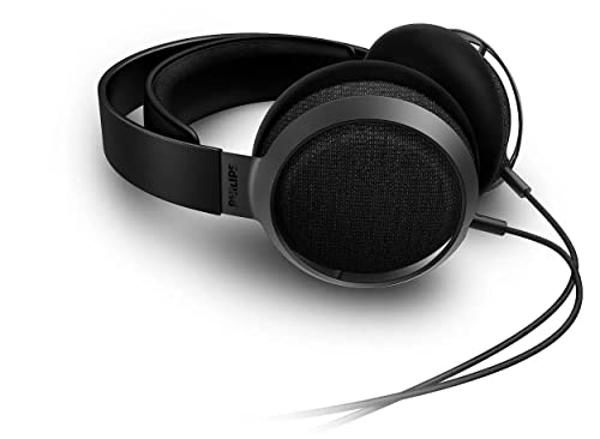 Philips Fidelio X3 Professional Studio Monitor Headphones for Recording & Mixing Wired Over The Ear Open-Back Headphones, Multi-Layer 50mm Diaphragms, Hi-Res Music Studio Headset, 