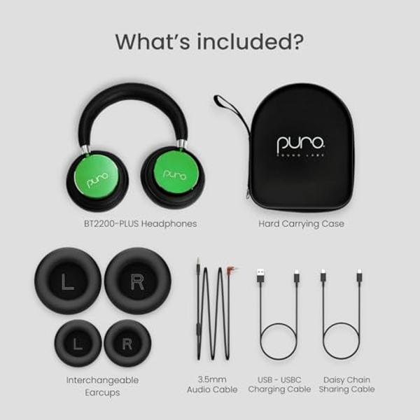 Tronsmart KH03 Kids Noise Cancelling Bluetooth Headphones, Safe Volume Control, Wireless Headphones with Light & Microphone, 70H Playtime, Built-in Audio Cable, for School/Travel/A