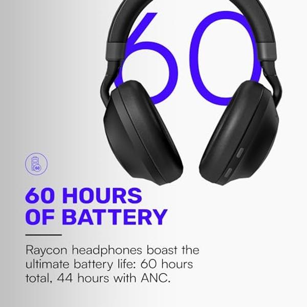 Wireless Headset with Mic for Work, Bluetooth Headphones with Mic Mute & USB Dongle, V5.2 Bluetooth Headset with Microphone Noise Canceling & Charging Base, 45Hrs for Meetings/Offi