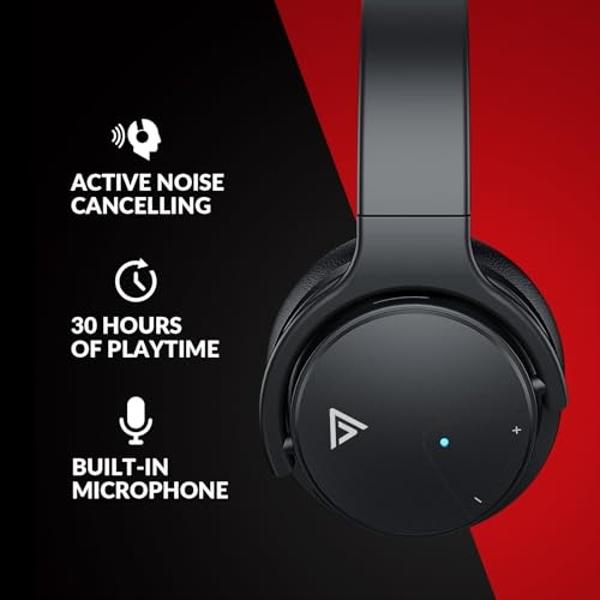 Headphones Wireless Bluetooth 120H Playtime, Over Ear Headphones with Microphone, Lightweight Foldable Wireless Headset with Case, HiFi Stereo Sound for Travel/Work/Leisure-Green