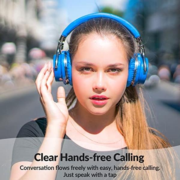 Silensys E7 Active Noise Cancelling Headphones Bluetooth Headphones with Microphone Deep Bass Wireless Headphones Over Ear, Comfortable Protein Earpads, 30 Hours Playtime for Trave