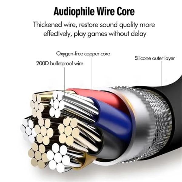GZCRDZ Air Conduction Open Ear Headphones,3.5MM Wired Headphones and Built-in Microphone Suitable for Outdoor Activitie