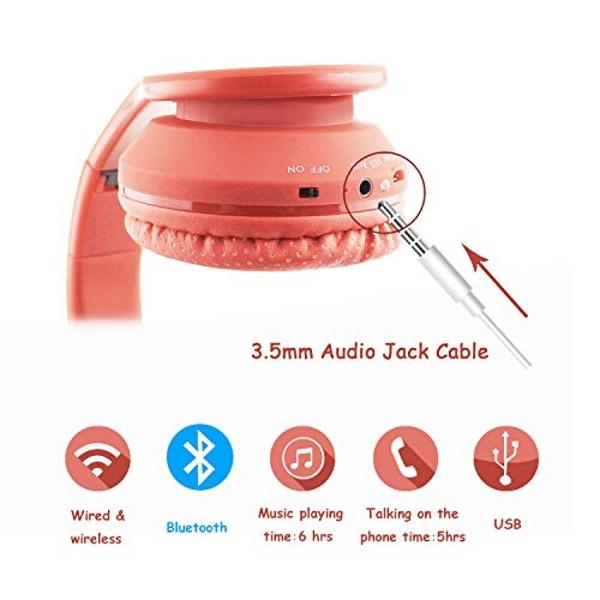 FIFINE Wireless Bluetooth Headphones, Over-Ear Noise Canceling Headphones with Soft Earmuffs, Up to 65H Playtime for Music, Phone Calls, Sport Travel Headset for iPhone/Android/Tab