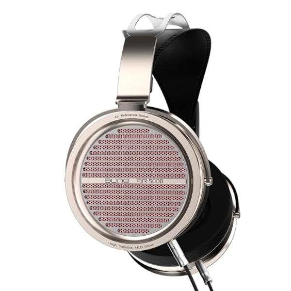 Aune AR5000 Full-Size Open-Back Headphones with MLD Driver, Dynamic Driver, Detachable Cable, Over-Ear HiFi Hi-Res Audiophile Headphones for HiFi System, Home Audio, DAP