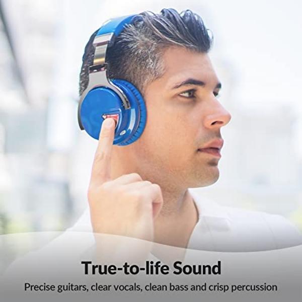 Silensys E7 Active Noise Cancelling Headphones Bluetooth Headphones with Microphone Deep Bass Wireless Headphones Over Ear, Comfortable Protein Earpads, 30 Hours Playtime for Trave