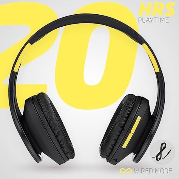 Silensys E7 Active Noise Cancelling Headphones Bluetooth Headphones with Microphone Deep Bass Wireless Headphones Over Ear, Comfortable Protein Earpads, 30 Hours Playtime for Trave