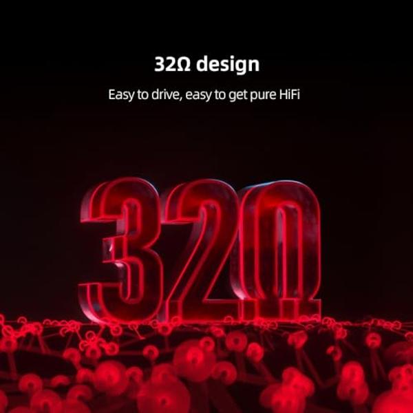 FiiO FT3 HiFi Studio 32ohm Wired Over-Ear/Open-Back Headphone, 60mm High-Performance Dynamic Driver Headset 3.5mmSE/4.4mm/6.35mm for Audiophiles/Stereo, Great-Sounding (32ohm)