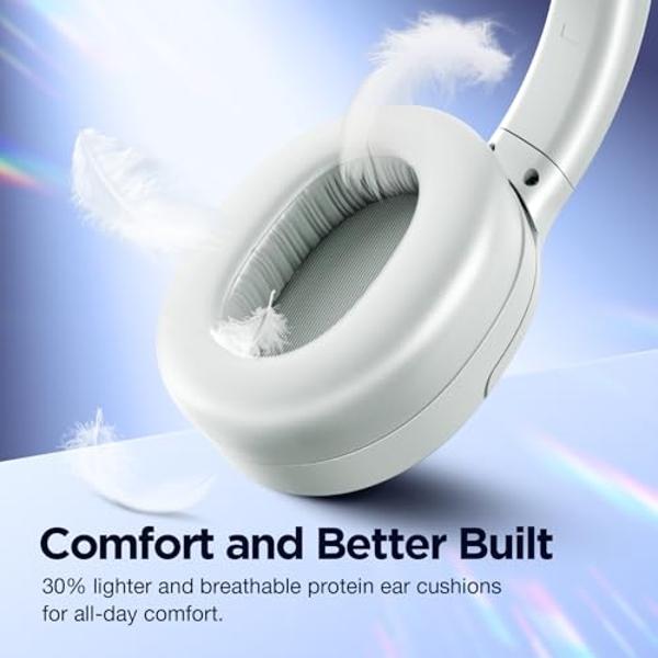 Avantalk Sky Eon - Bluetooth Headphones for Airplane Travel & Mobile Phone with Wireless Adapter, Active Noise-Canceling & Ambient Mode, Spacious & Comfortable Earpads, 45hr Playti