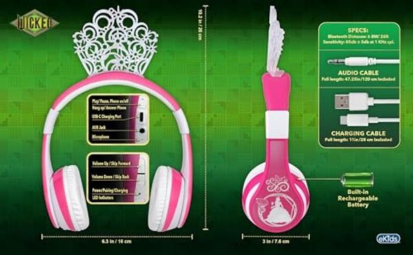 Candy Bila Kids Headphones for School, Upgrade USB C Kids Headphones, Wired Headphone for Kid, HD Stereo Sound, Foldable Kid Over-Ear Headphone for Boys, Girls, iPad, PC, Tablets, 