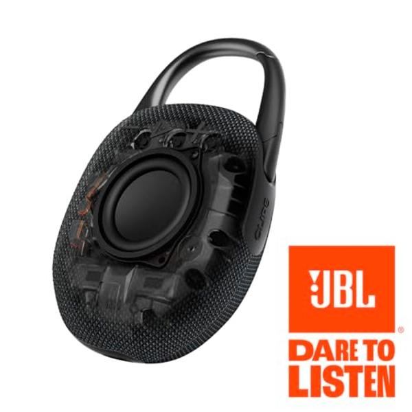 JBL Clip 5 - Ultra-Portable, Waterproof & Dustproof Bluetooth Speaker, Big Pro Sound with Punchy bass, Integrated Carabiner, Up to 12 Hours of Play, Made in Part with Recycled Mate
