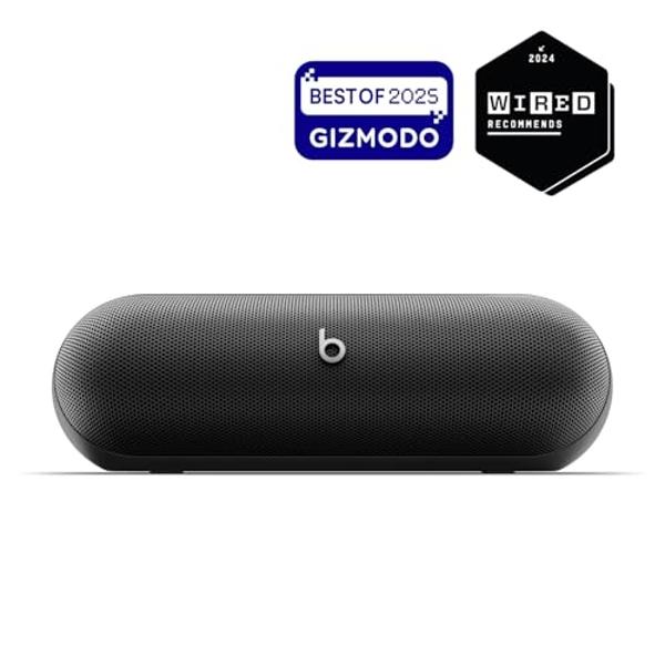 Beats Pill - Portable Bluetooth Speaker - Up to 24H Battery Life, Water Resistant, Bluetooth, Apple & Android Compatible, Seriously Loud Sound for Home, Outdoor and Travel - Matte 