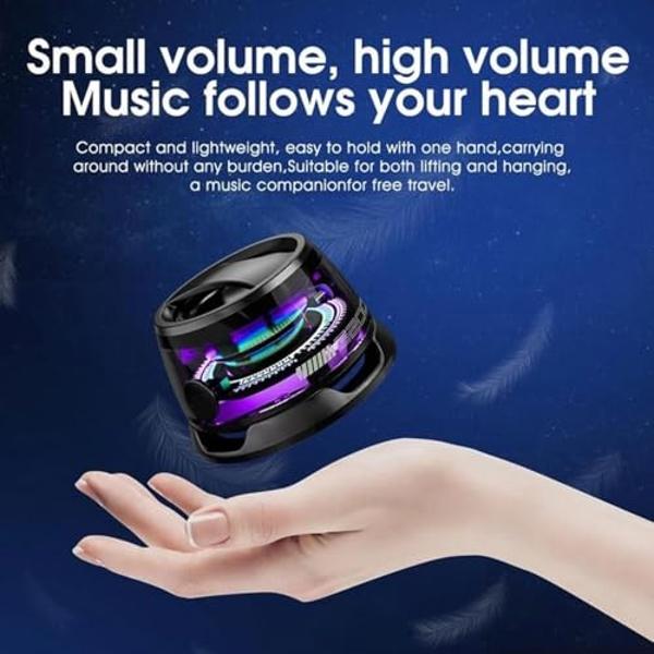 Hounyoln Magnetic Bluetooth Speaker,Multifunctional Portable G200 Speaker with Multi RGB Color Light Show-3D Surround Sound Effect,Phone Stand for iPhone, Android, TWS Pairing (Bla