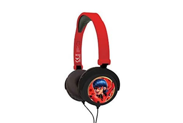 LEXiBOOK, Miraculous Ladybug Tikki, Stereo Headphones, Safe Volume, Foldable and Adjustable, red, HP015MI