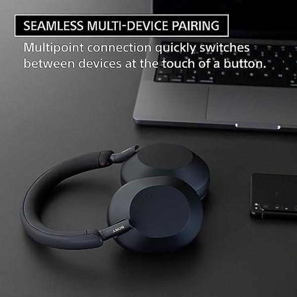 Sony WH-1000XM5 Best Auto Noise Canceling Wireless Over-Ear Headphones, 30hr Battery Life - Optimizer for Alexa and Google Assistant, Crystal Clear Hands-Free Calling and Built-in 
