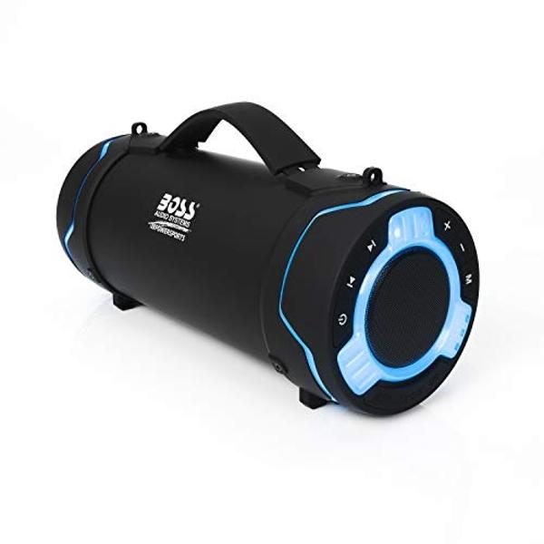 BOSS Audio Systems Tube Portable Weatherproof Bluetooth Stereo Speaker - 3-Inch, Full Range, Tweeters, 8 Hours of Play Time, Sold Individually