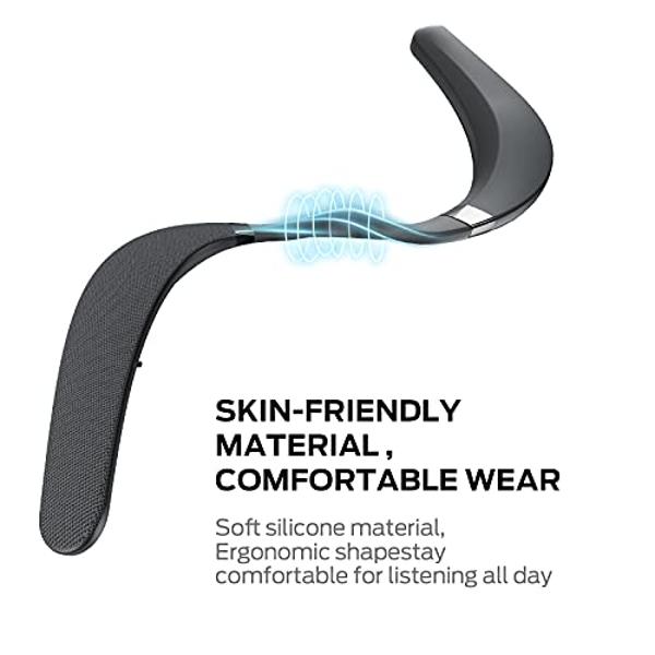 Monster Boomerang Neckband Bluetooth Speaker, Neck Speaker Bluetooth Wireless, 12H Playtime, True 3D Stereo Sound, Portable Soundwear, IPX7 Waterproof, for Home Sport Outdoor