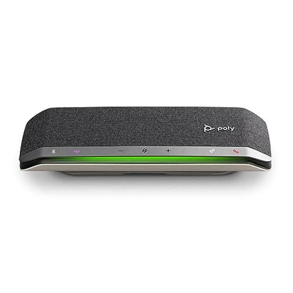Poly Sync 40 Smart Speakerphone (Plantronics) - Flexible Workspaces - Connect to PC/Mac via USB and Smartphones via Bluetooth - Certified for Microsoft Teams – Amazon Exclusive