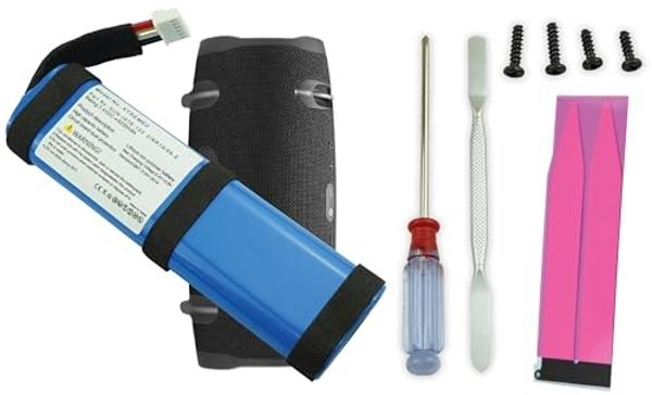 Replacement Battery for JBL Xtreme 2 (NOT Xtreme 1) Bluetooth Speaker Model JBLXTREME2BLKAM JBLXTREME2BLUAM, Fit Part No SUN-INTE-103, 2INR19/66-2 + Tool + Screws + Anti Vibration 