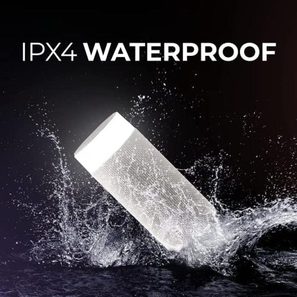iJoy Wireless Speaker with 10 Hour Playtime - IP66 Waterproof, Dustproof, Weatherproof Light Up Bluetooth Tiki Speaker with LED Lights + Adjustable Stake Height for Use As Wireless
