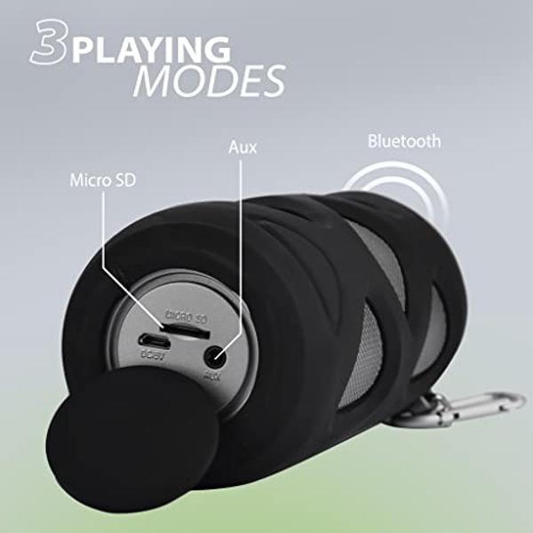 Avantree Cyclone - Portable Bluetooth Bike Speaker with Bicycle Mount, SD Card Slot, 10W Bass-Enhanced Audio, and Splashproof/Shockproof/Dustproof Build, Perfect for Bikes & Scoote