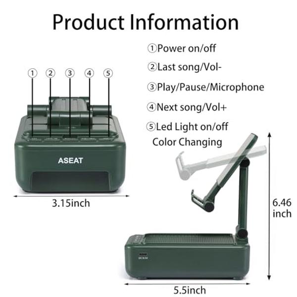 Dprofy New Play 2 Rounds of Golf, 2Pcs Magnetic Bluetooth Golf Speaker Golf Cart Speaker, Stereo Sound Portable Pro Wireless Waterproof Speaker with Rich Bass, Golf Accessories Gol
