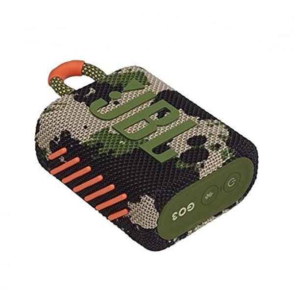 JBL Go 3 Portable Waterproof & Dustproof IP67 Outdoor Wireless Bluetooth Speaker (Camo) (Renewed)