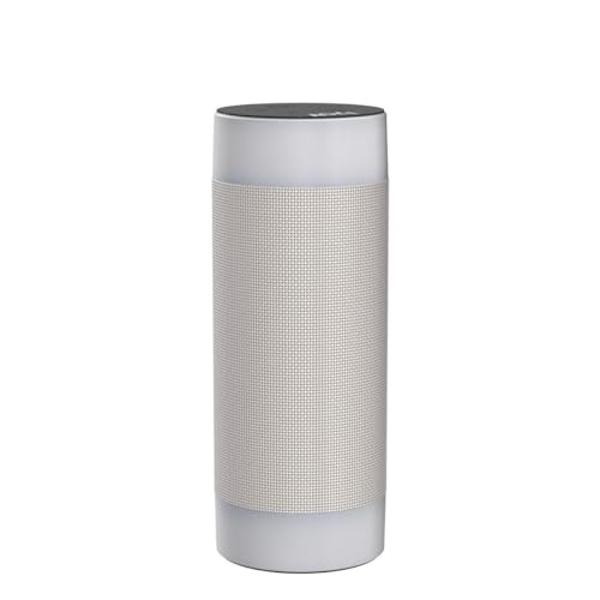 iJoy Wireless Speaker with 10 Hour Playtime - IP66 Waterproof, Dustproof, Weatherproof Light Up Bluetooth Tiki Speaker with LED Lights + Adjustable Stake Height for Use As Wireless