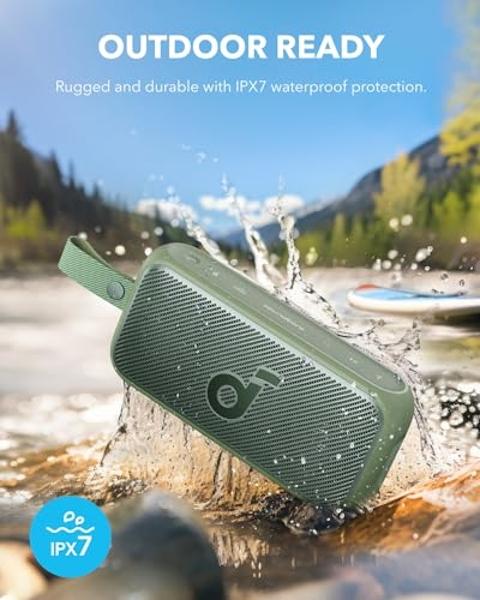 iJoy Wireless Speaker with 10 Hour Playtime - IP66 Waterproof, Dustproof, Weatherproof Light Up Bluetooth Tiki Speaker with LED Lights + Adjustable Stake Height for Use As Wireless