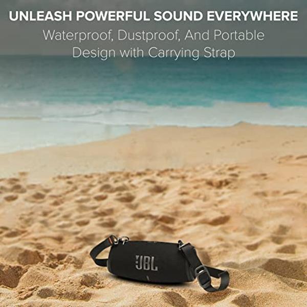 JBL Xtreme 3 Portable Bluetooth Speaker - Powerful Sound & Deep Bass - IP67 Waterproof - Pair with Multiple Speakers - Wireless Bluetooth Speaker Bundle with Megen Protective Hards