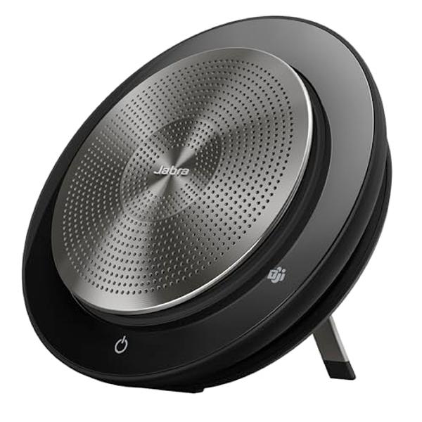 Jabra Speak 750 MS Wireless Bluetooth Speakerphone with Link 370 USB Adapter – Portable Conference Speaker for Holding Meetings Anywhere with Premium Audio - Certified for Microsof