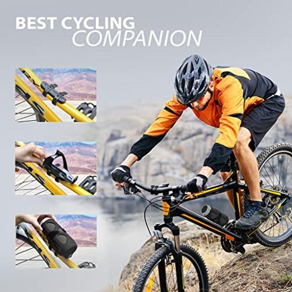 Avantree Cyclone - Portable Bluetooth Bike Speaker with Bicycle Mount, SD Card Slot, 10W Bass-Enhanced Audio, and Splashproof/Shockproof/Dustproof Build, Perfect for Bikes & Scoote