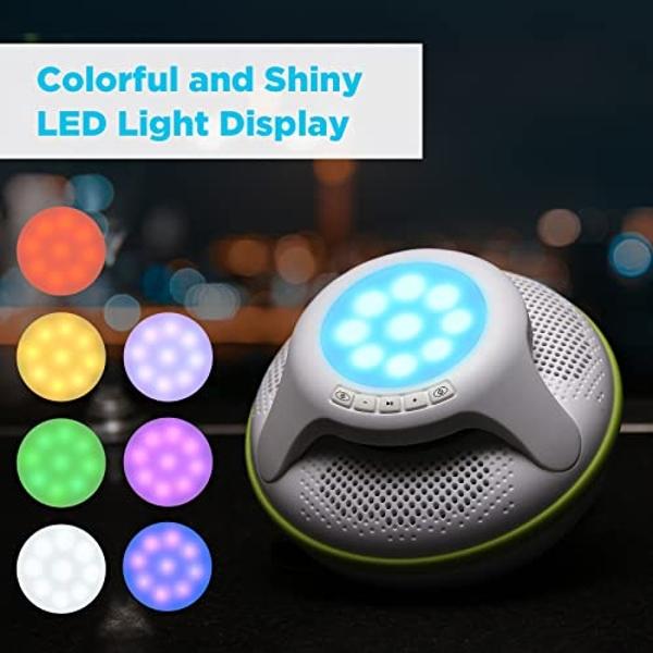Frewico Upgraded Wearable Bluetooth Speaker Watch,Wireless Speaker with Built-in Mic Hands-Free Call,TF Card Slot,TWS Stereo,RGB Lights,Remote Selfie,IP45 Waterproof for Skiing,Cyc