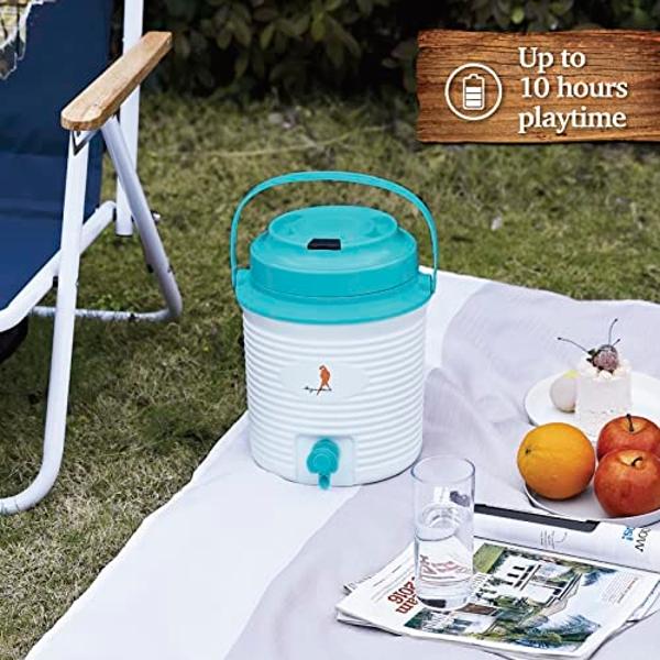 Margaritaville “A Sip of Summer” Bluetooth Wireless Speaker & Cooler Bluetooth Speakers, Fun Drink & Beer Cooler, Water Resistant Outdoor Speaker, Unique Margaritaville Design