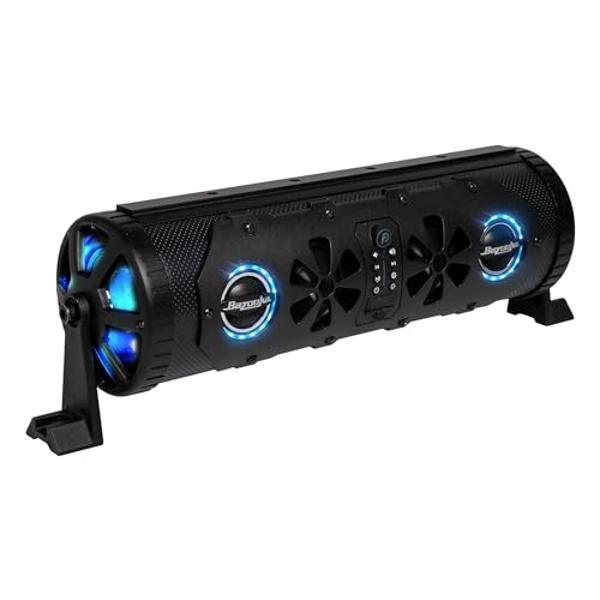 Bazooka G3 Bluetooth 16 inch Party Bar | 450-watt Max Power | LED Lights | Party Button Music Sharing | Marine Grade Speakers | Off Road, Golf Cart, Marine, and Outdoor Speaker Sys
