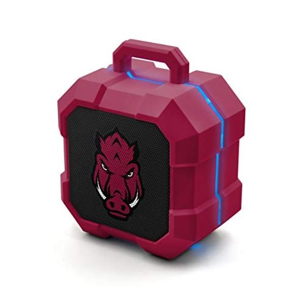 SOAR NCAA Shockbox LED Wireless Bluetooth Speaker, Arkansas Razorbacks