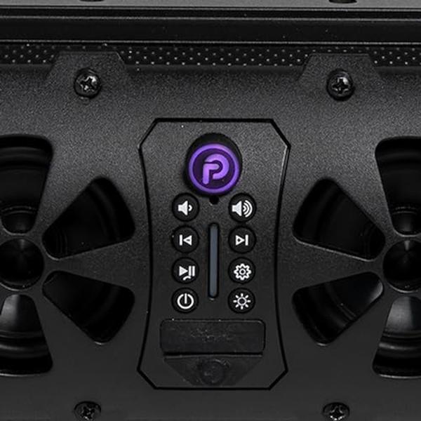 Bazooka G3 Bluetooth 16 inch Party Bar | 450-watt Max Power | LED Lights | Party Button Music Sharing | Marine Grade Speakers | Off Road, Golf Cart, Marine, and Outdoor Speaker Sys