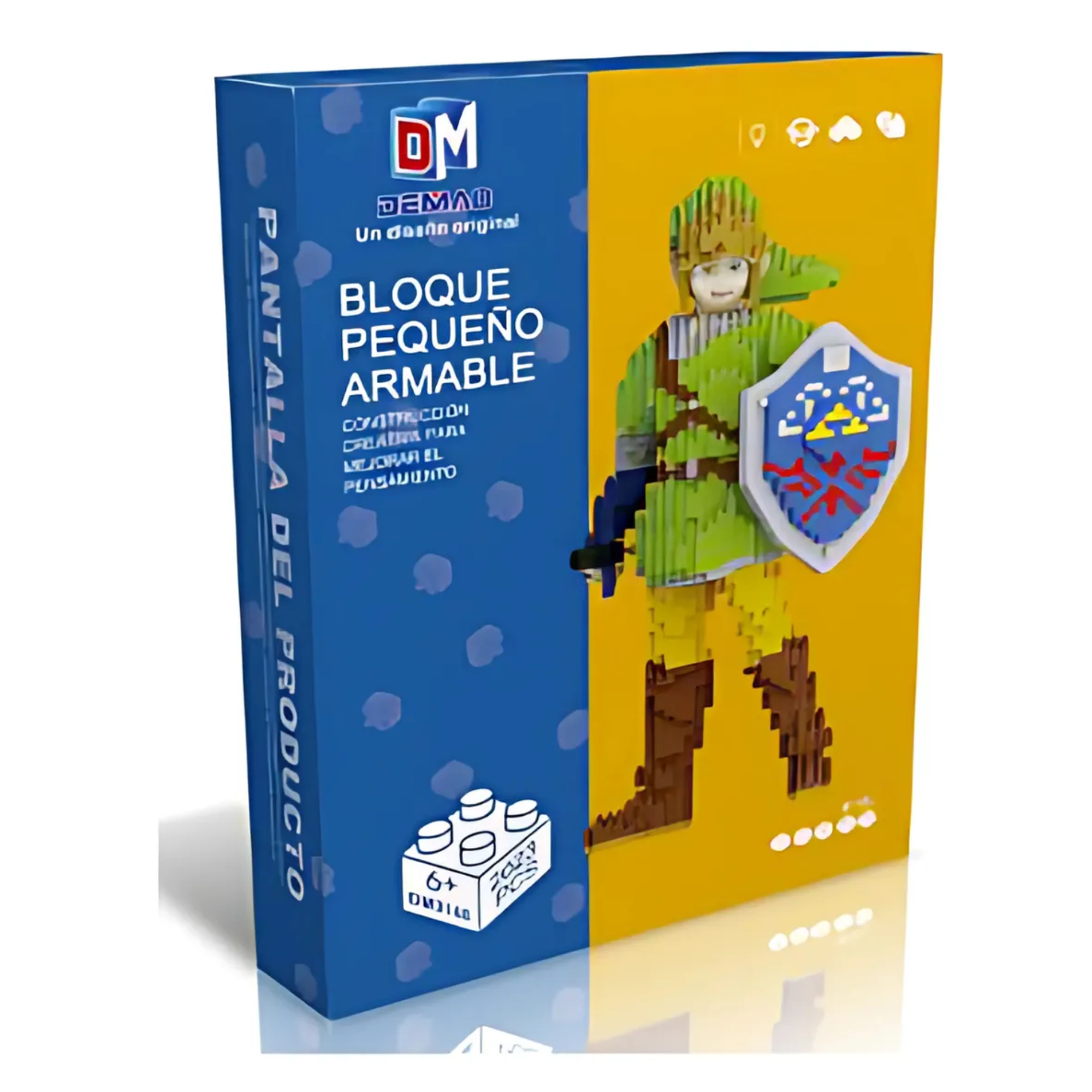 Link The Legend Of Zelda Figura 3d Mini Bloques Armables